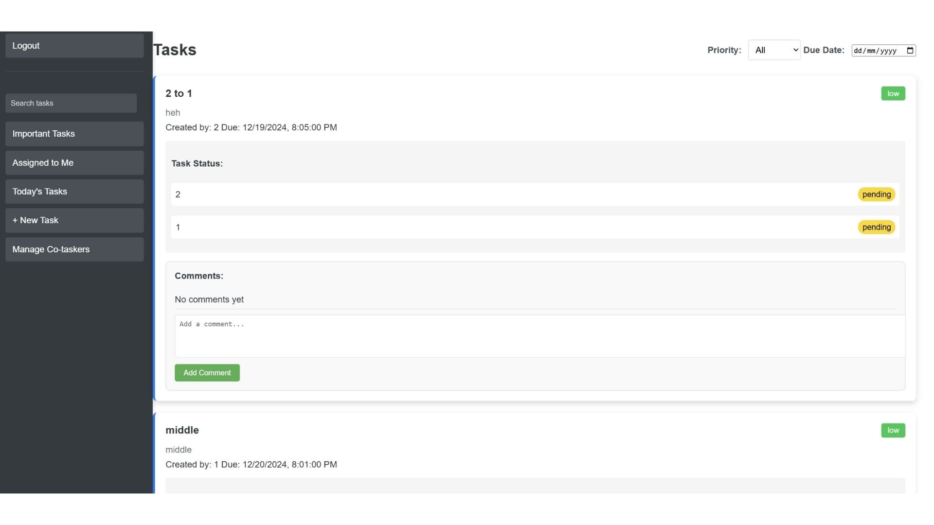 Task Manager - Main Image